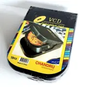 VCD Portable Storage Box, Rare Hinged Retro Hard Case, 10 Disc Capacity CD/DVD