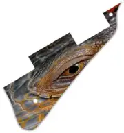 Pickguard Pick Guard Compatible with Gibson Les Paul Guitar Reptile Eye