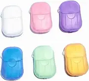 SUPVOX Portable Soap Paper Sheets 5 Boxes of Hand Washing Paper Travel Size Soap Sheets for Face Hand Safe for Camping Hiking