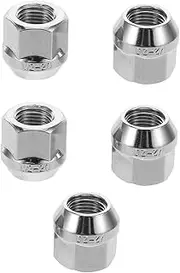 Luxshiny 5pcs Car Wheel Lug Nut Service Kit Open Flange Caps for Hub Modification Enhanced Security and Stable Fit for Front Axle Covers