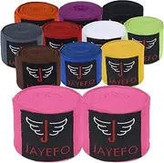 Jayefo Sports Hand Wraps 180 Inches Inner Boxing Gloves Martial Arts Wraps for Men & Women Boxing MMA Kickboxing Muay Thai - Pair
