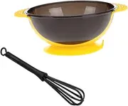 Hair Dyeing Bowl Kit Suction Cup Agitator Mixing Bowl Stirrer Essential Hair Coloring Tools for Salon Professionals