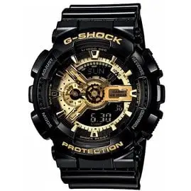 CASIO (GA-110GB-1) G-SHOCK 限量款 新設計美學機械感運動休閒錶- 黑金