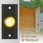Illuminate Your Door Entrance with Metal LED Lighted Doorbell Push Button