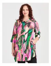[Taking Shape] Revival Satin Natural Tunic in Multi