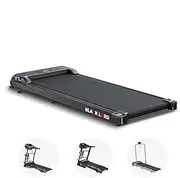 [Black Lord] Treadmill Electric Walking Pad Under Desk 2.2HP Fitness Equipment, Jogging Running Exercise Workout Machine with Control, Cardio Trainer for Home Gym Office Indoor Use, SL9 Black