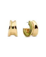 kate spade new york Bold Green Small Hoop Earrings, 0.82