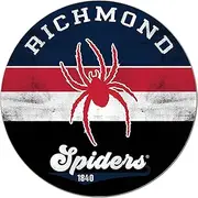 KH Sports Fan Richmond Spiders Multi-Color Retro Circle Sign, 20x20 Inches, Spiders Decor for Dorm, Fan Cave, Living Room; Display Your Team Spirit with This Unique Richmond Spiders Wall Art