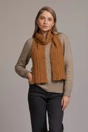 McDonald Possum Merino Cable Scarf