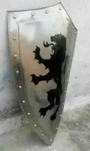 Medieval Knight Shield Templar Crusader Dragon Heater Shield | Halloween Xmas
