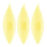 3pcs Tatting Shuttles 77x21x11mm Colorful Plastic Shuttles Yellow