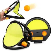 Kisangel 1 Set Interactive Toss and Catch Ball Game Rackets for Outdoor Beach Fun Hand Eye Coordination for Parties and Family Gatherings and Elastic Balls for Endless Play