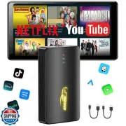 Wireless CarPlay Adapter Netflix, Apple CarPlay Video Streaming Supports YouT