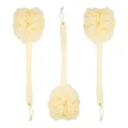 3 Pack Long Handled Exfoliating Loofah Back Scrubber Bath Body Sponge for Shower