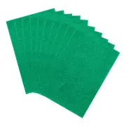 10 Sheets Glitter Foam Sheets Craft Adhesive Sheets EVA Foam Sheets Deep Green