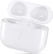 Aeocdes Wireless Charging Case Replacement Compatible with AirPods 3, Qi-Certified for AirPods 3rd Gen Charger Case, Bluetooth Pairing Sync Button, 620 M ah Built-in Battery, White (No Earbuds)
