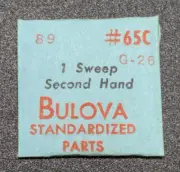 NOS Genuine Bulova Cal. 89 G-26 Watch Sweep Seconds Hand #65C - Gold - NEW