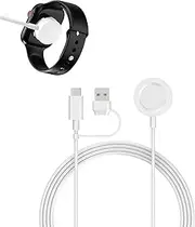 Cerioll 2-in-1 Fast Charger for Apple Watch, Magnetic Charging Cable, Smart Watch Charging Cable, Magnetic Charger Compatible with Apple Watch Series 9 8 7 6 5 4 3 2 1 SE Ultra, White