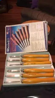 WOOD CHISEL 6 Set Made By Record In Sheffield England (New)
