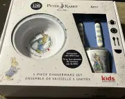 Beatrix Potter Peter Rabbit 5 Piece Kids Dinnerware Set