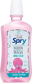 Xlear - Spry Kid's Alcohol-Free Mouthwash Enamel Support Bubble Gum - 16 fl. oz.