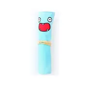 3PCS Monster Canvas Roll Up Pencil Bag Portable Cute Pencil Box School Supplies