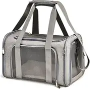Cat Carrier,Dog Carriers Soft-Sided Collapsible Pet Travel Carrier for Cats Dogs Puppy,Pet Bag Waterproof Pet Carriers for Small Medium Dogs Cats Travel Puppy Carrie-r (Up to 15lbs)