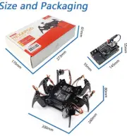 Freenove Hexapod Spider Robot Kit W/Remote-Control Model FNK0031 Open Box Unused