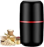 Portable Electric Coffee Grinder Household Grain Small Spice Grinder Herb Grinder Stainl Steel Inner Liner Black AU Plug