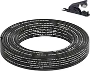 50FT 1/8 DOT Air Line SAE J844 PA12 Nylon Air Hose with Cutter 1/8” OD Pneumatic Tubing DOT Approved 1/8 Air Brake Hose for Air Suspension Kit Truck Trailer Brake System & Fluid Transfer 11m
