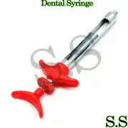 Dental Syringe Instrument 1.8ml Self Aspirating Cartridge Syringe -RED