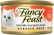 Fancy Feast Adult Savory Salmon Pate Wet Cat Food 24x85g