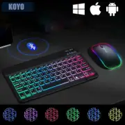 Bluetooth Keyboard Wireless mouse Rechargeable for Spanish Russian