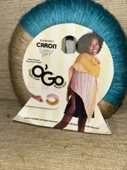 Caron Simply Soft O' Go Tangle Free Yarn Blue Mint/Sand Acrylic Med4