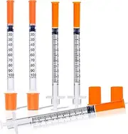 1ml Syringe, 29G 1/2 Inch, Individually Wrapped, Pack of 100