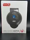 Dash Non-Stick Mini Waffles Maker Black New In Box