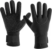 3MM prene Wetsuit Gloves Warm Scuba Diving Gloves Winter Surfing Gloves Thermal Slip Gloves for Spearfishing Swimming Rafting Kayaking Paddling