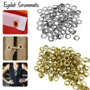 Gold Silver Eyelets Iron Grommets 5mm-12mm DIY Leathercraft Projects Banners
