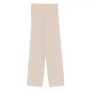 [Max Mara] Max Mara Ribbed Cashmere Trousers M NEUTRALS