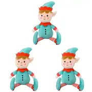 3x Adorables Elf 23cm Christmas Plush Kids/Children Stuffed Soft Cuddle Play Toy