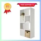 Bookshelf Display Book Cube Shelves Storage Cabinet Bookcase White