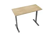 Xavier Sit Stand Electric Height Adjustable Computer Work Office Desk 150cm - Oak & Black