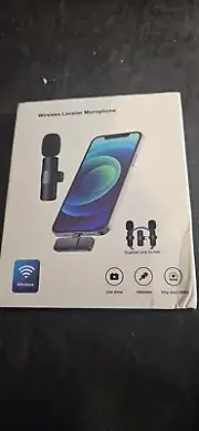 Lavalier Microphone Wireless Audio Video Recording Mini Mic (15673)