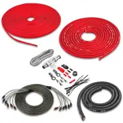 Belva True 4 Gauge AWG Premium CCA Complete Amplifier Wiring Kit with OFC 5/6...
