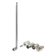Telescopic FM Radio Antenna with PAL BNC 3.5mm for Home Theater Amplifier System