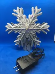 XWCHUY Christmas Tree Topper Star Silver Color Snowflake