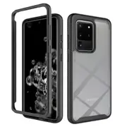 MCC Shockproof Bumper Case Samsung Galaxy S20 Ultra Clear Back Cover G988 [Black]