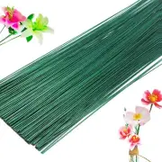 300 Pcs Green Floral Wire 22 Gauge Florist Flower Wire for Crafts Bouquet 16"