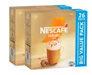 2 x 26pk Nescafé Instant Coffee Sachets Caramel Latte