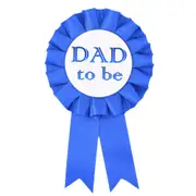 Dark Blue 'Dad To Be' Ribbon Badge